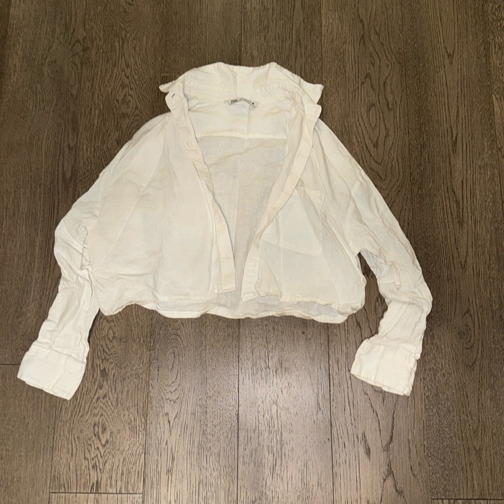 Zara- linen button up